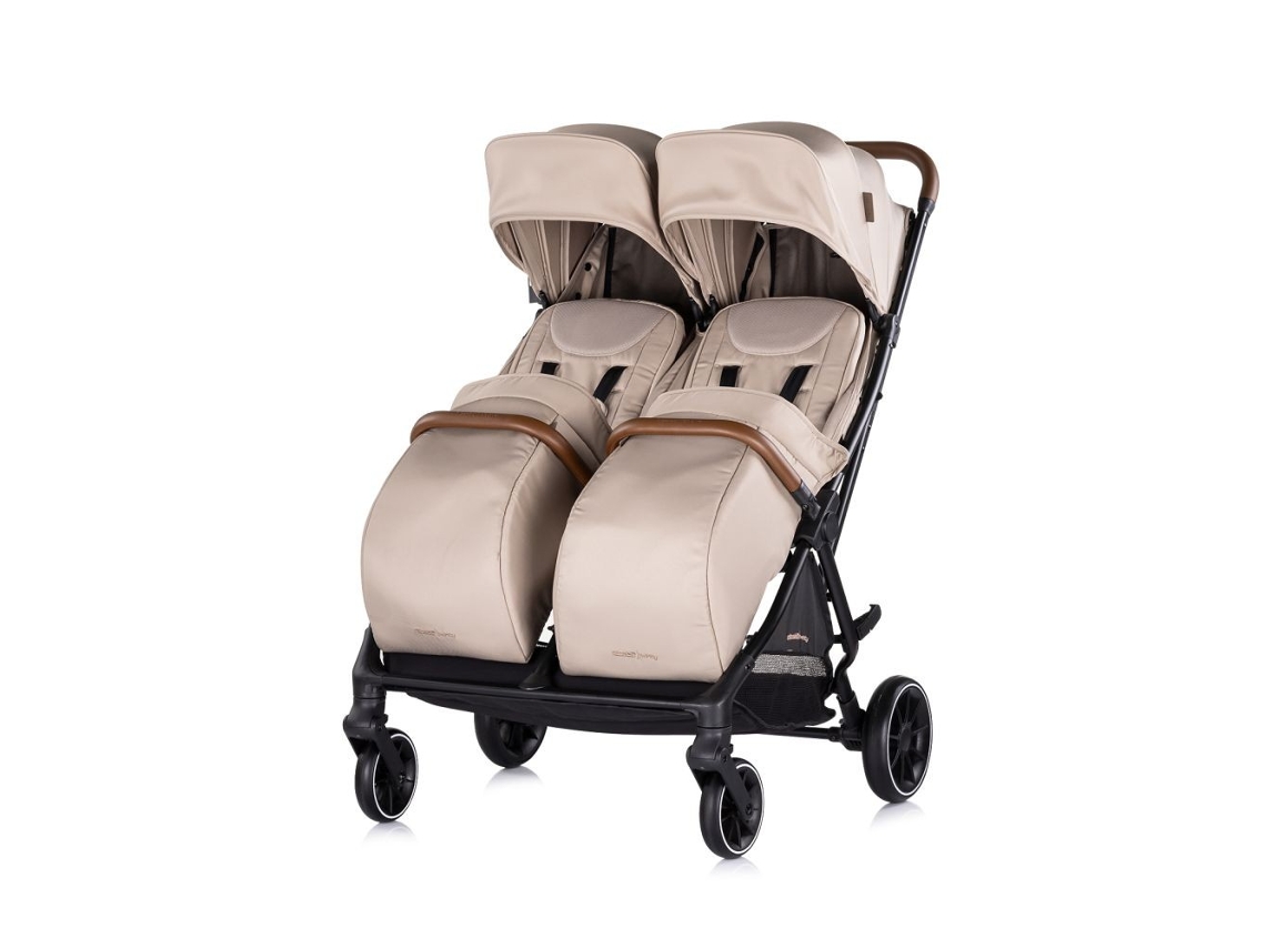 Carrinho De Passeio Duplo Twinity Até 22 Kg Chipolino Tiramisu (x2)
