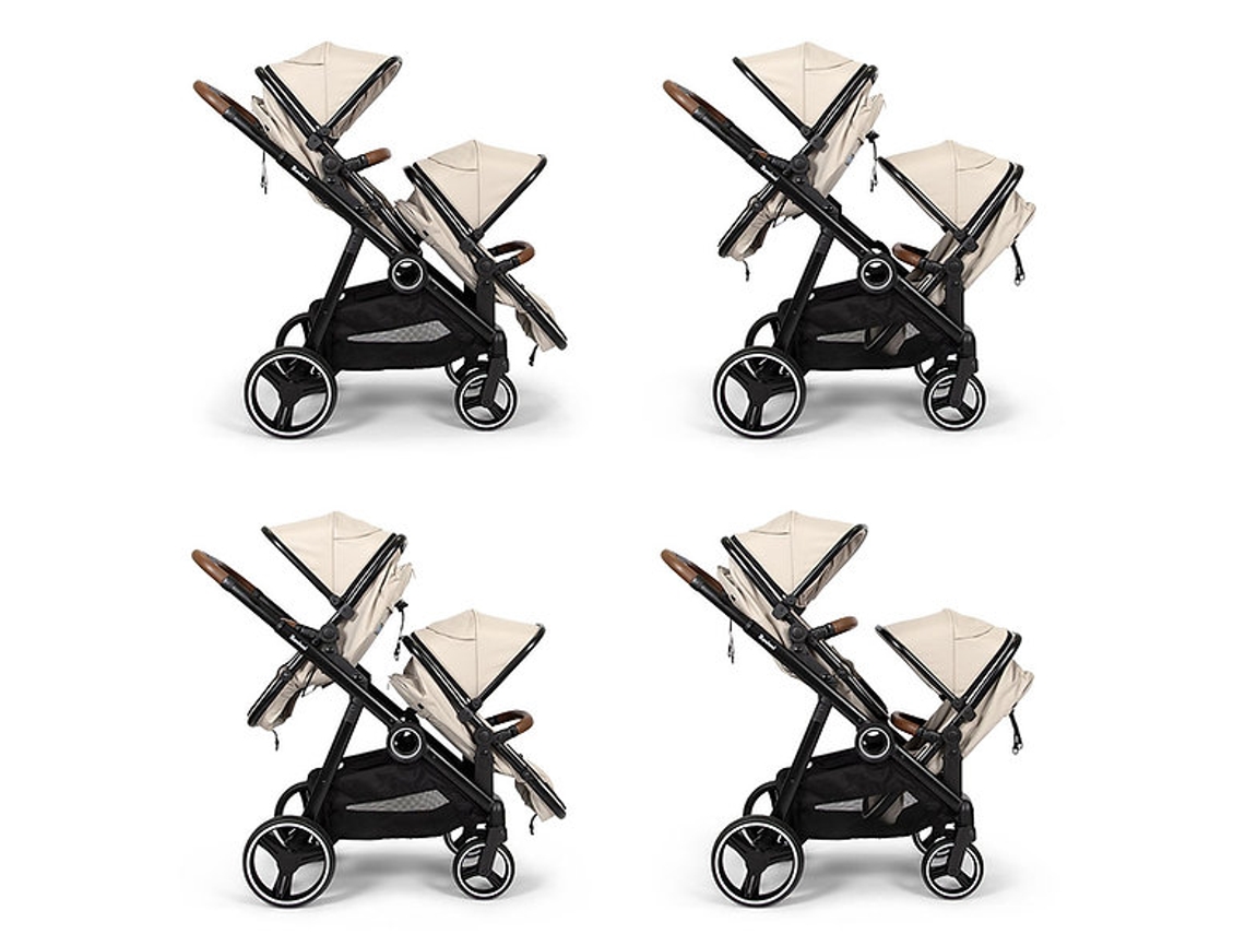Carrinho De Passeio Para Gémeos Conversível Duo Stroller Luiz Sand Baninni