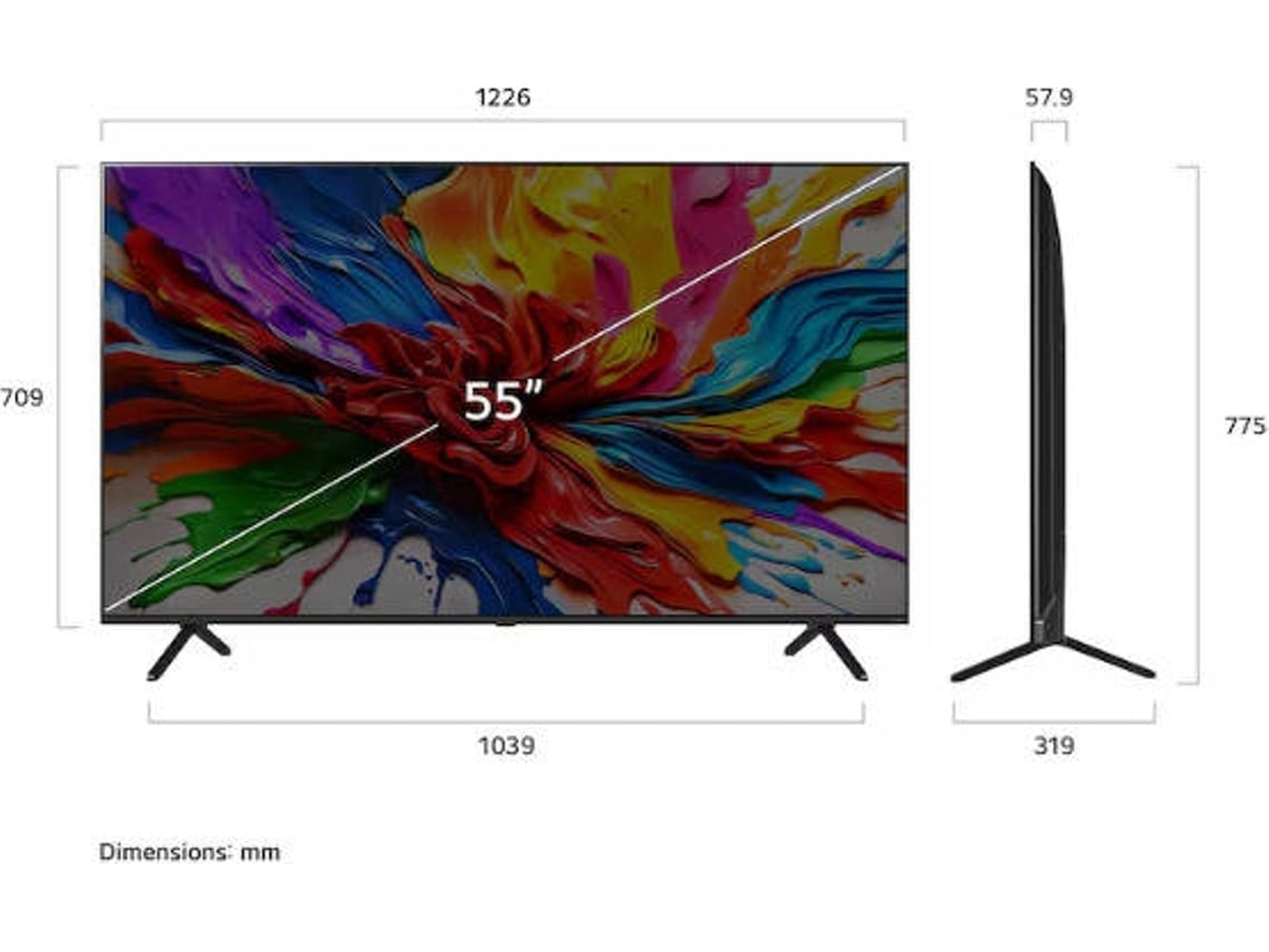 TV LG 55QNED93A6A (QNED Evo AI - Mini LED  - 55'' - 140 cm - 4K Ultra HD - Smart TV)