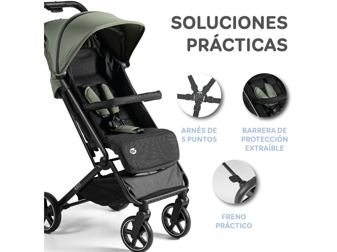 Carrinho Keo Carrinho de Bebê Ultraleve e Compacto Até 22 kg Capuz Extensível e Dobrável Tipo Livro MS