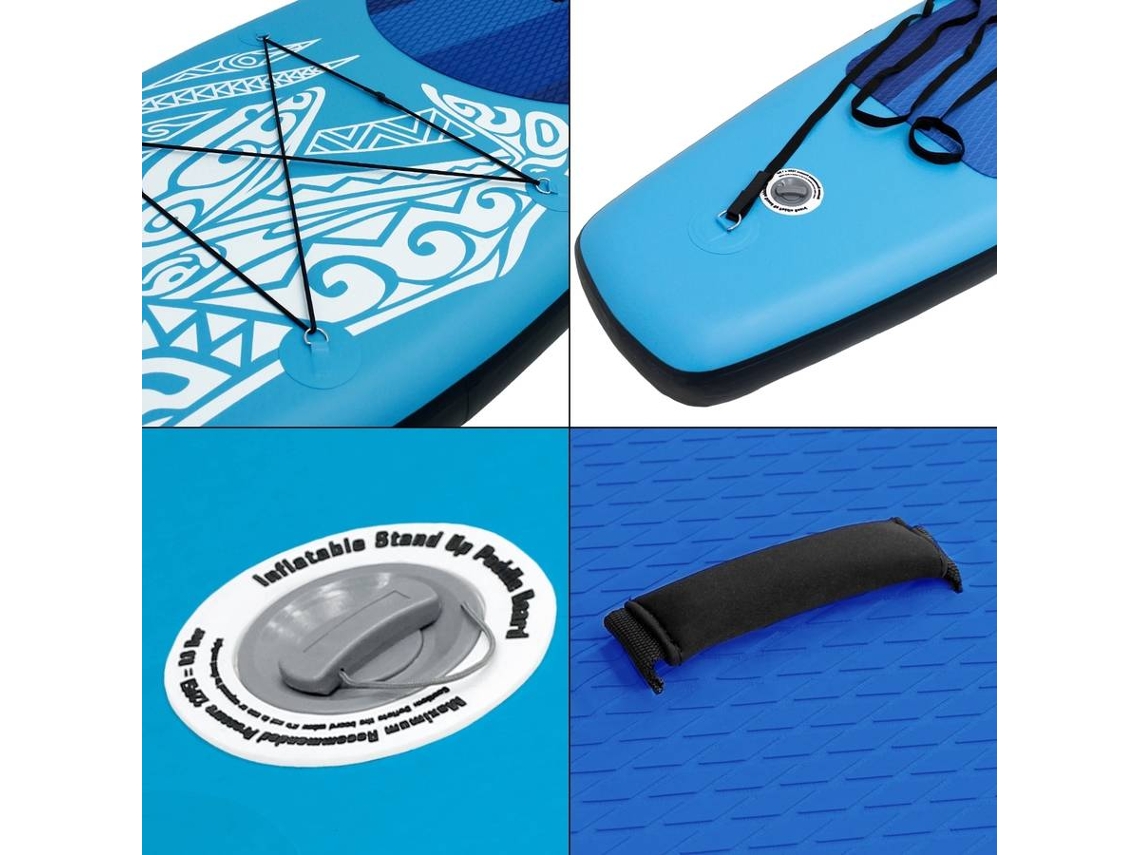 Prancha de paddle surf insuflável SUP Makani ECD Germany 320 x 80 x 15 cm PVC cor azul