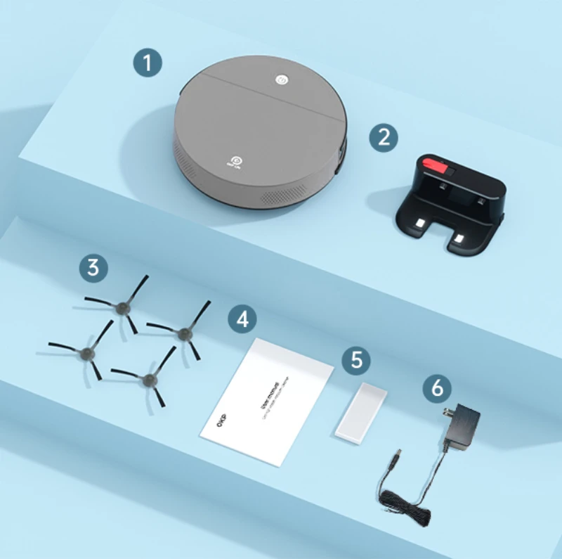 Aspirador Robot, 3600pa De Sucção, 150 Minutos De Autonomia, Limpeza Automática, Okp K4 Eu, Eu Oem