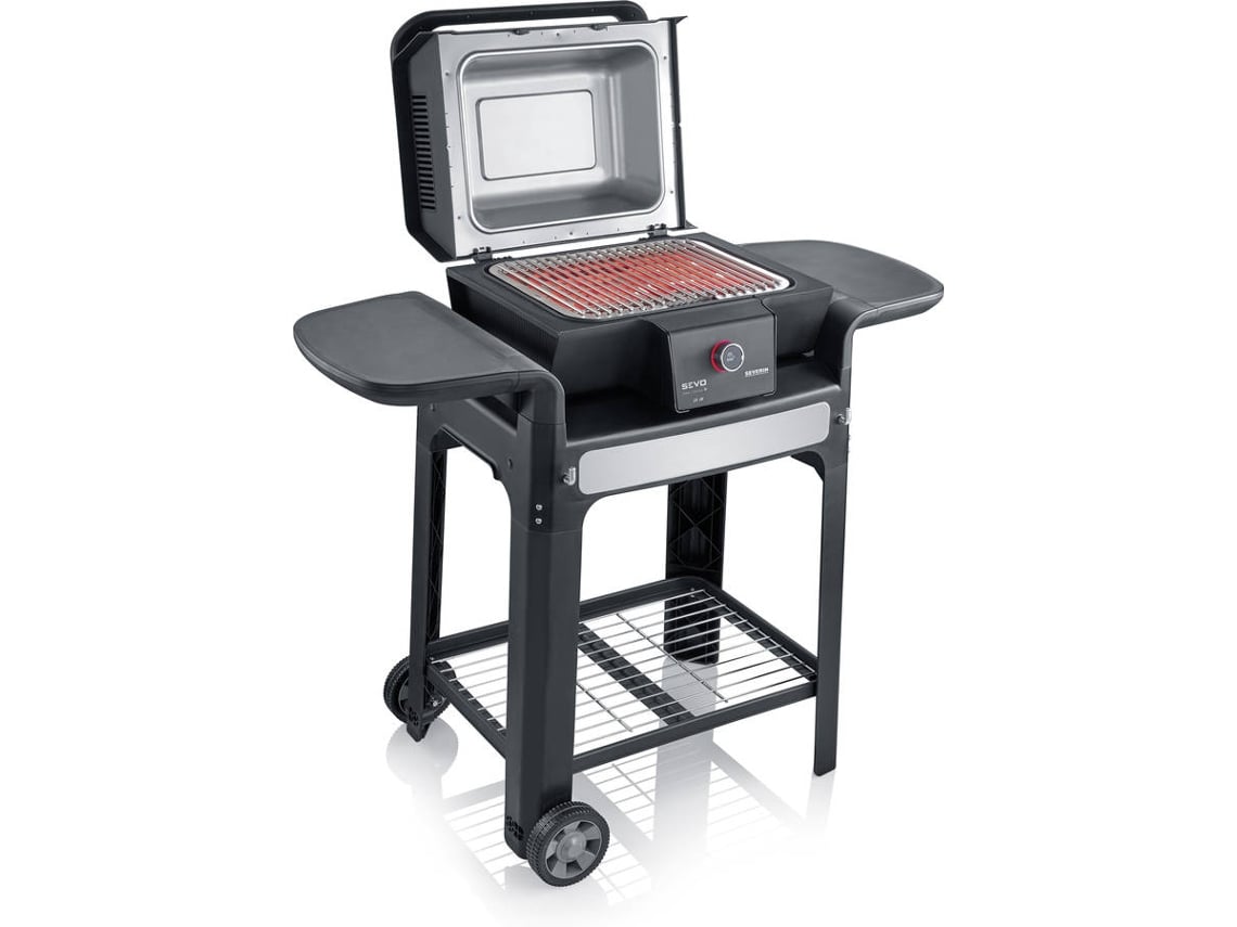 Barbecue SEVERIN Elétrico 8139 (Preto - Aço Inoxidável - 119x126x66 cm)