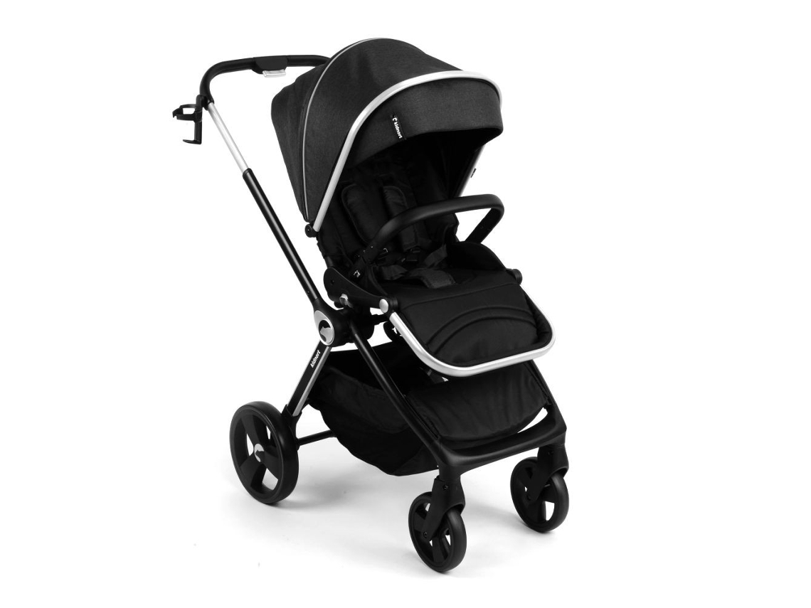 Carrinho Reversível Isbjörn Preto Até 22 Kg Da Kidnort