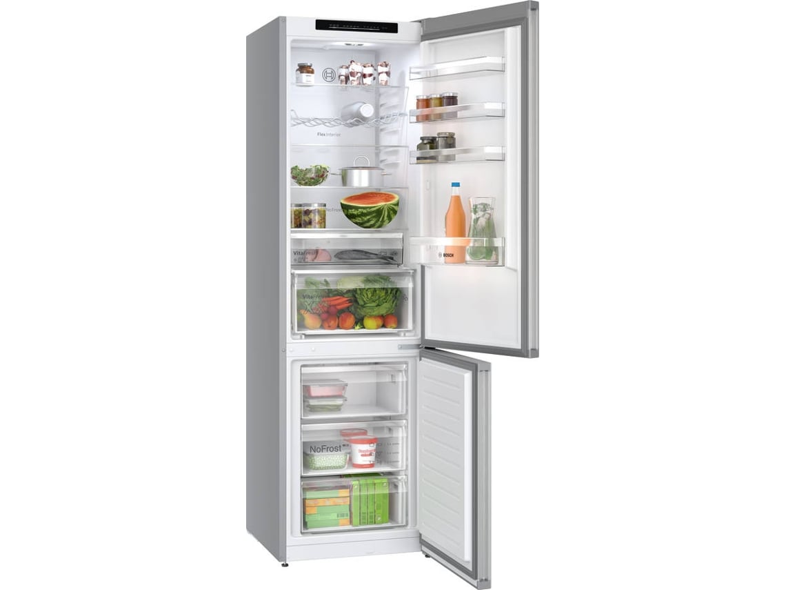 Frigorifico Combinado BOSCH KGN392LAG (No Frost - 203 cm - 363 L - Inox)