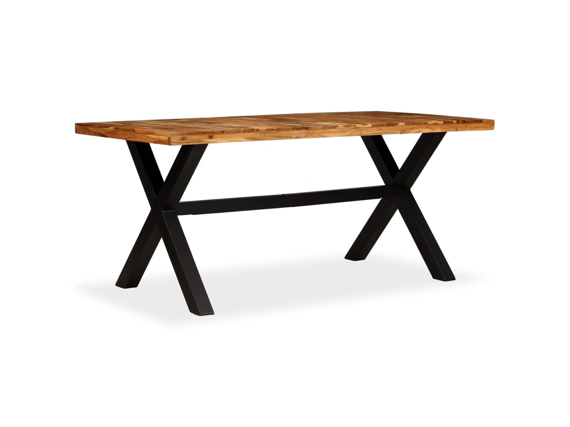 MAISON EXCLUSIVE Mesa de Jantar Madeira Maciça de Mangueira e Acácia 180X90X76cm