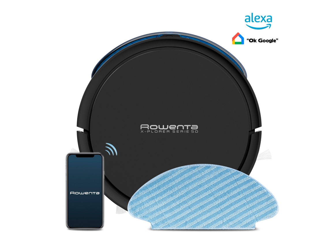 Aspirador Robô ROWENTA X-Plorer Serie 50 Animal Kit RR7375WH Ação 4 em 1