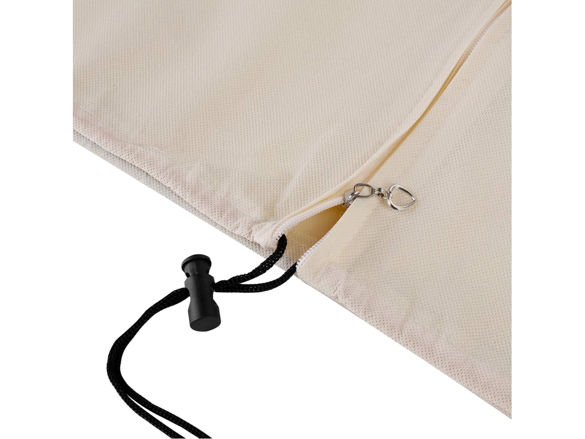 Capa de Proteção de Plantas de Inverno 240*200 com Fecho de Correr e Fivela de Encolhimento Cor Bege