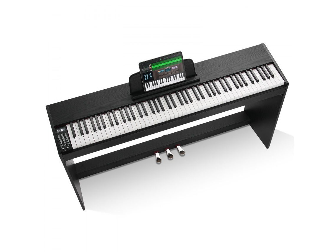 Piano Digital 88 Teclas Com Conectividade Bluetooth, Midi E Pedal De Sustentação Tekmaquinas