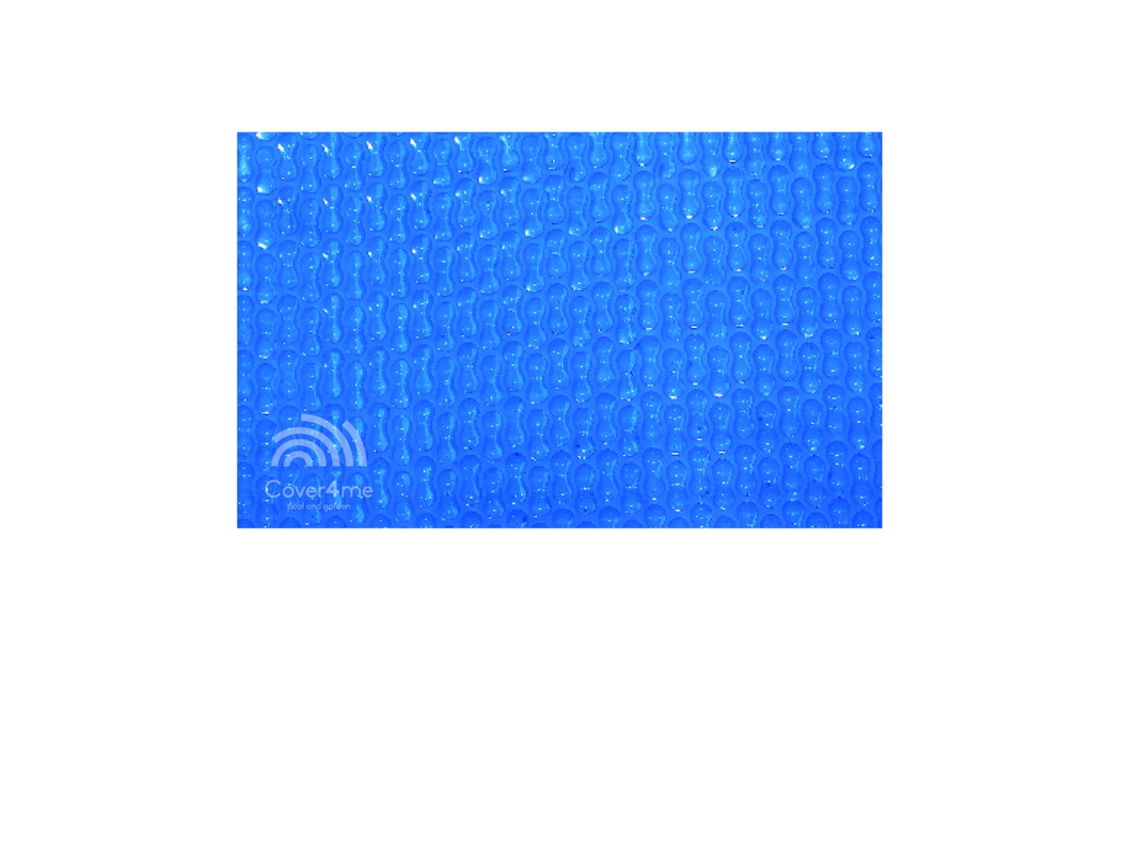 Cobertura Térmica para Piscina COVER4ME Azul Bolha Dupla GeoBubble 500 Microns Larg 5,00m x Comp 11,00m Reforço para Enrolador