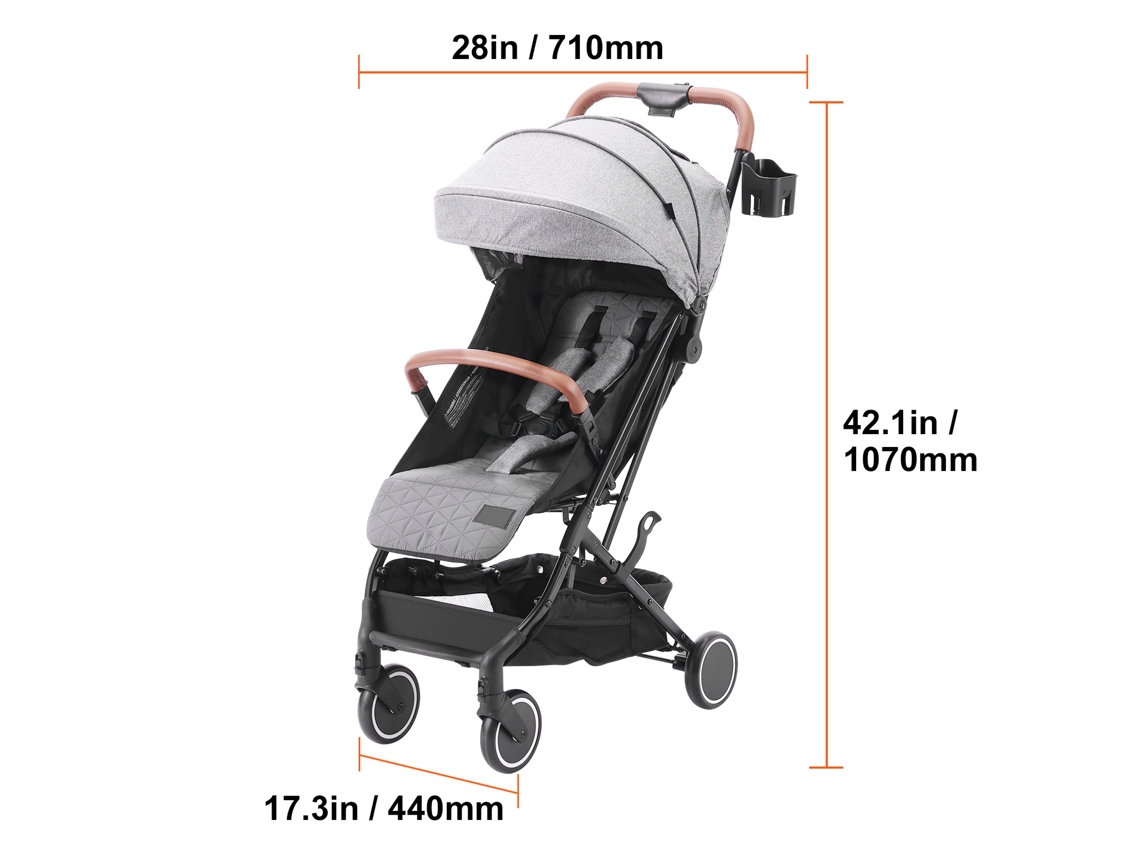 Carrinho De Bebê Padrão Succebuy, Carrinho De Criança Com Encosto Ajustável