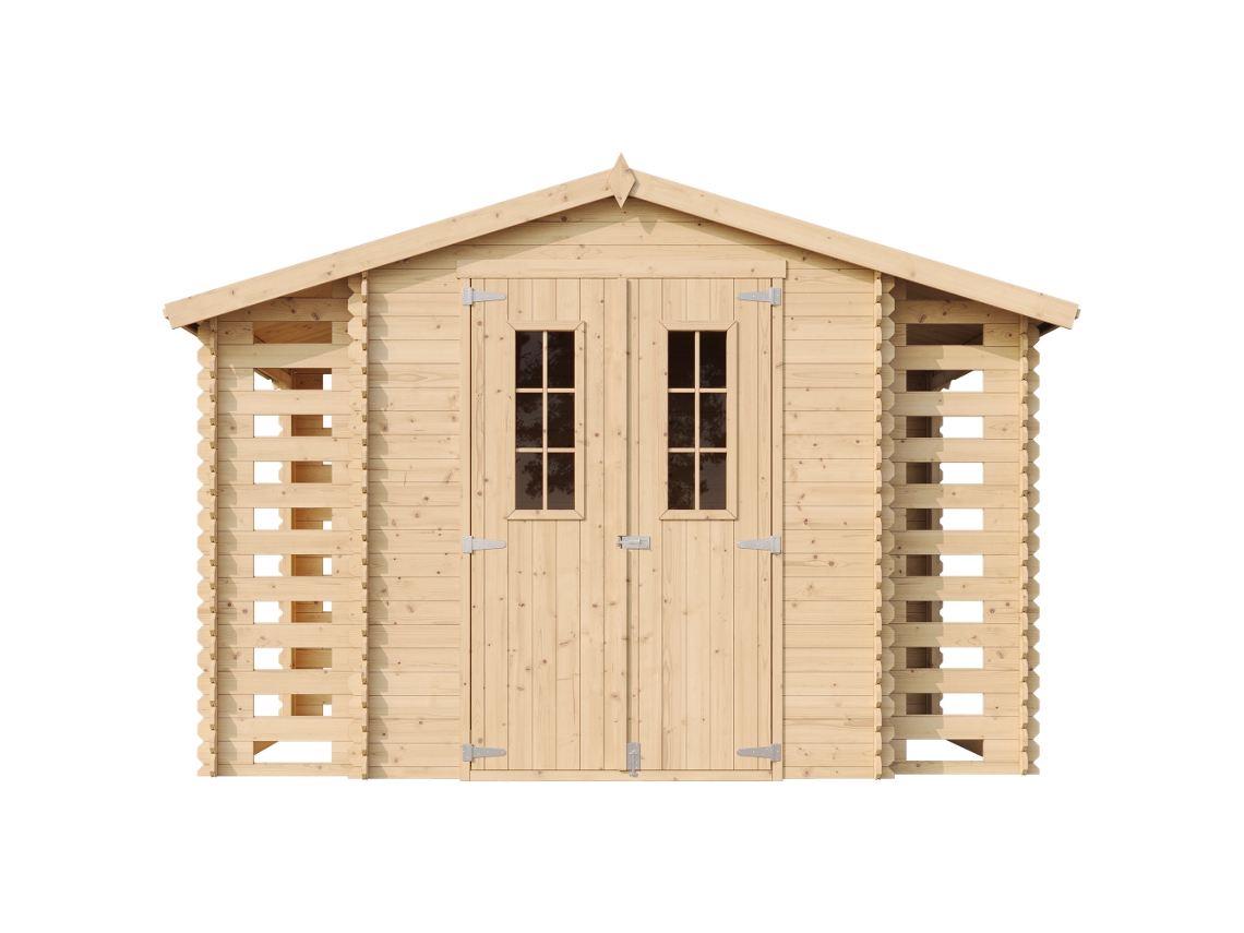 Galpão De Madeira 5,47 M² H218 X 328 X 206 Cm Timbela M391c