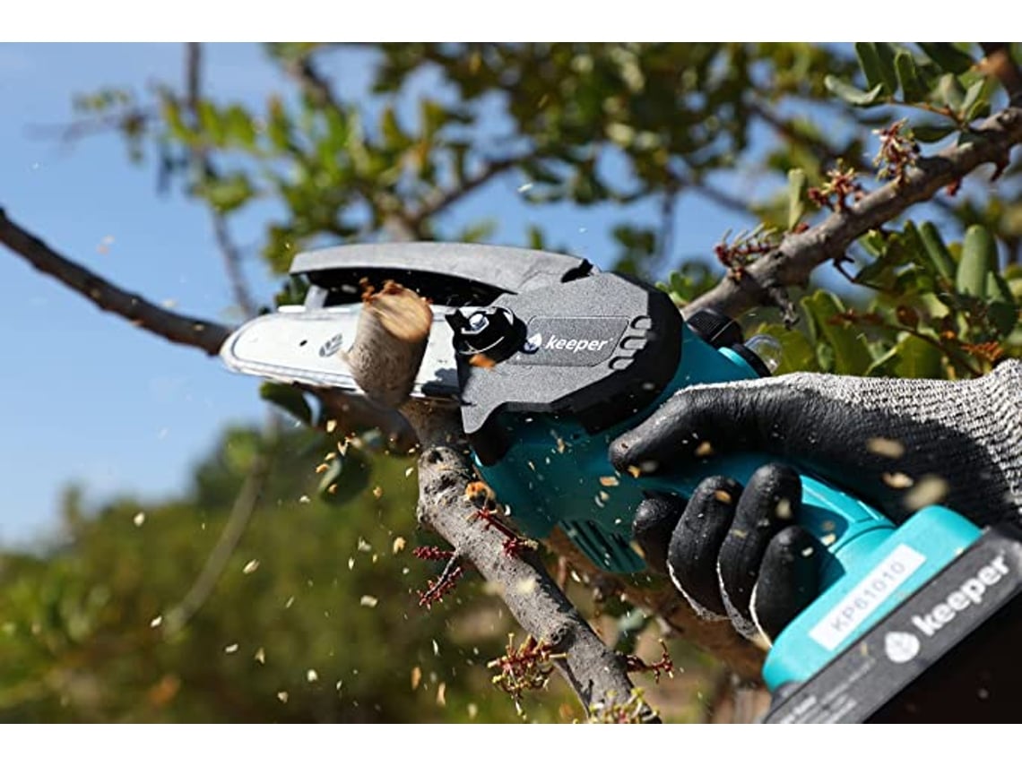 Serra Elétrica KEEPER Kp6 21V 6 Polegadas 300W Recarregável Motosserra Elétrica Sem Fio com Luz Led Trabalho Contínuo Corte de Madeira Ø 80 Pod