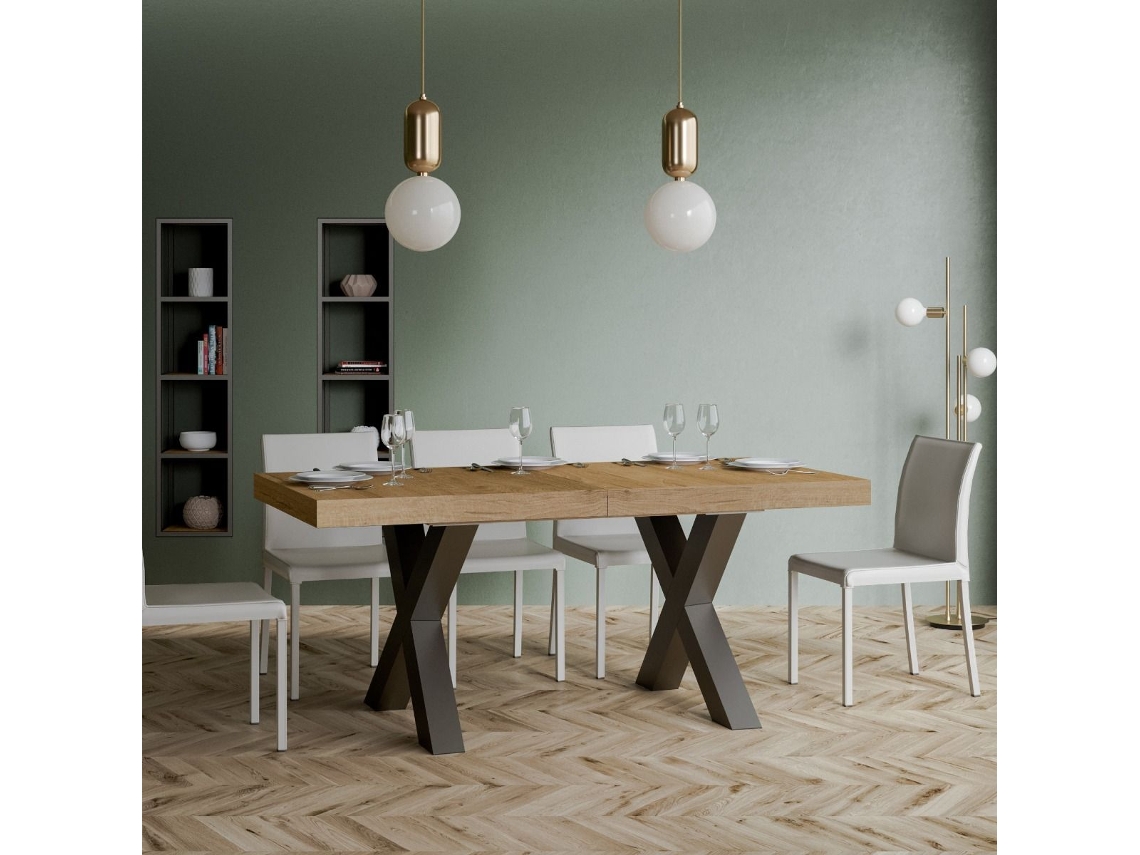 Mesa de Refeição ITAMOBY Traffic (90x180/284 - Painéis em Melamina - Carvalho Natural)