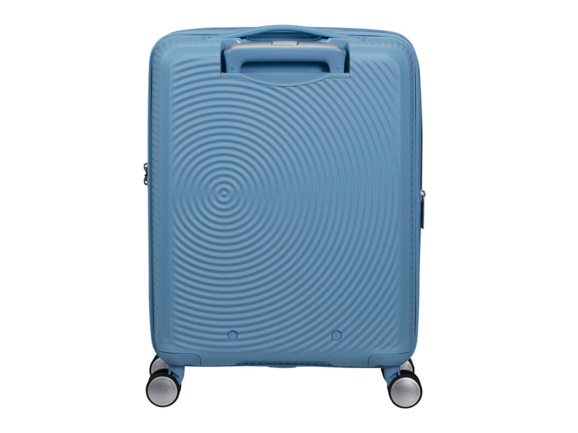 At Mala De Cabine 55cm 4r Exp. Soundbox Azul Mar American Tourister