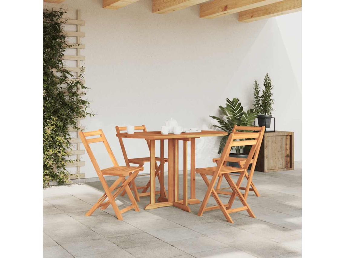 Mesa de jardim VIDAXL Marrom Madeira (120x70x75 cm)