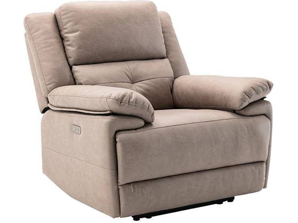 Cadeirão Relax Dolene VENTE-UNIQUE (Taupe - Tecido e Veludo - 96x93x101 cm)