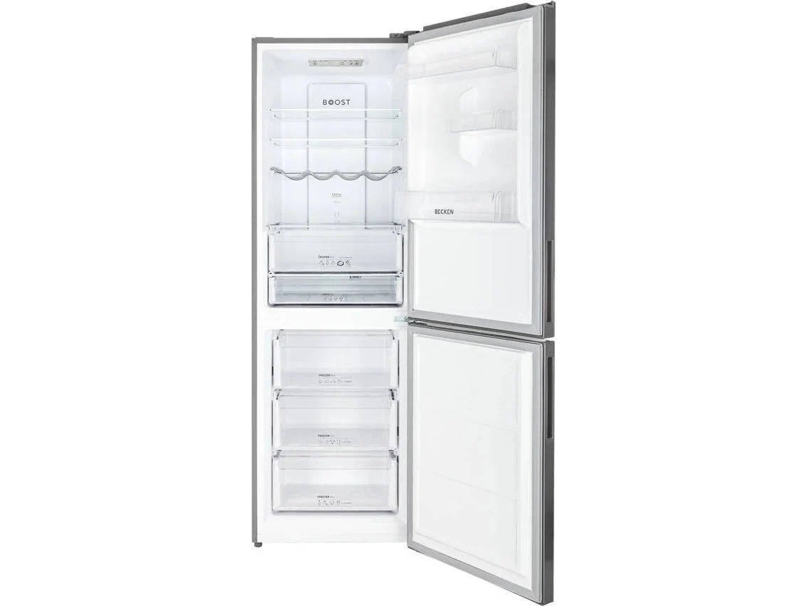 Frigorífico Combinado BECKEN Boostcooling BC5190 IX (No Fost - 185 cm - 323 L - Inox)