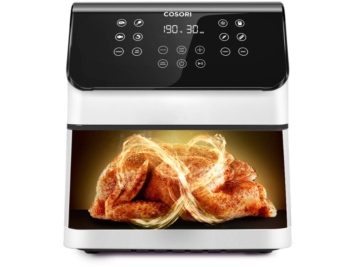 COSORI- Fritadeira sem óleo Premium II Chef Edition 6,2 litros branco Pack 50 papéis