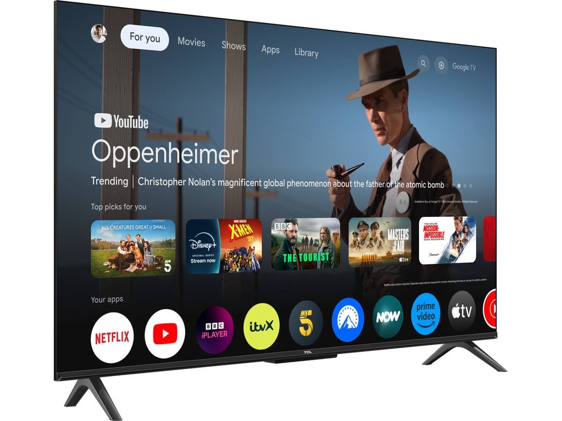 TV TCL 43P61K (LED - 43'' - 109 cm - 4K Ultra HD - Smart TV)