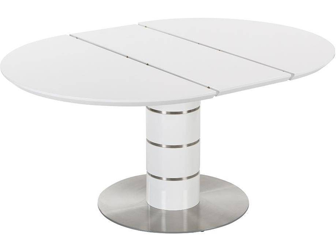 Mesa Extensível Cusco VENTE-UNIQUE (Branco - Aglomerado e derivados de madeira - 160x120x76 cm)