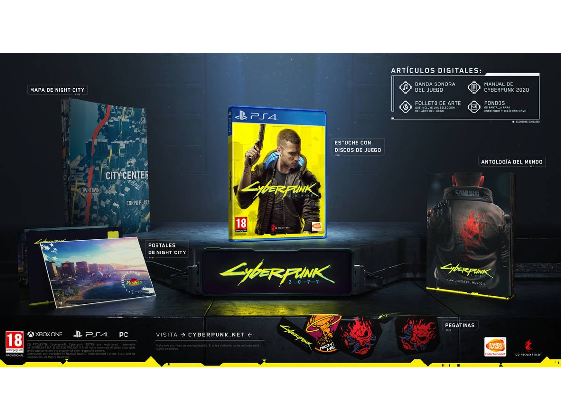 Jogo PS4 Cyberpunk 2077 Ed.Day One