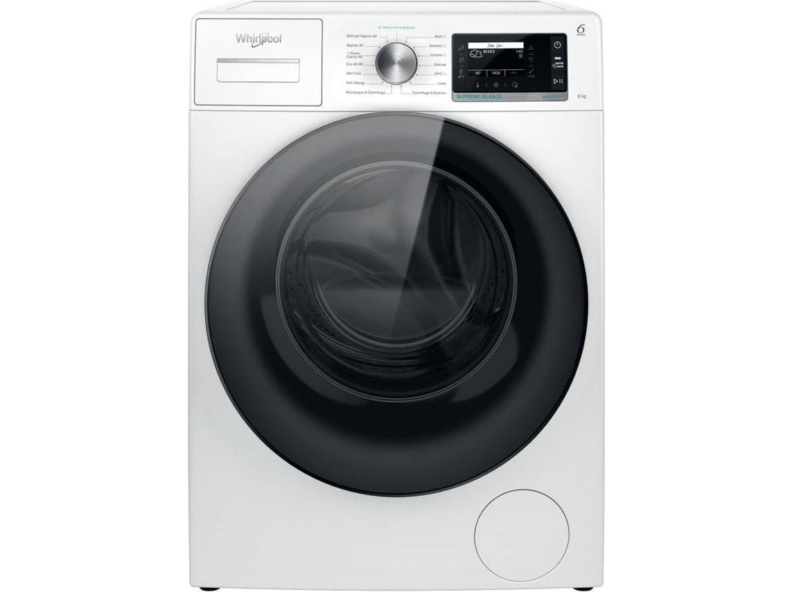 Máquina de Lavar Roupa WHIRLPOOL W8 99AD SILENCE SPT (9 KG - 1400 rpm - Branco)