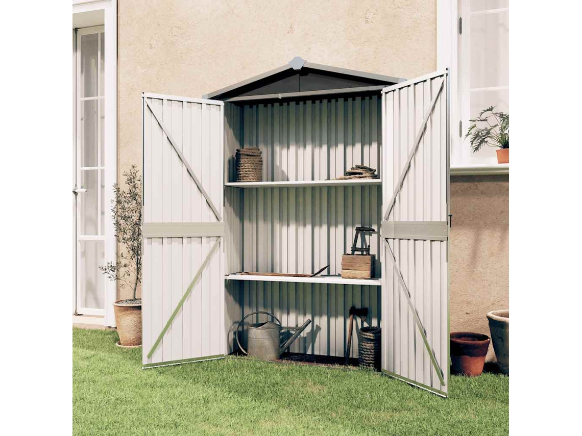 Abrigo VIDAXL Antracite Aço (116x45x175 cm)