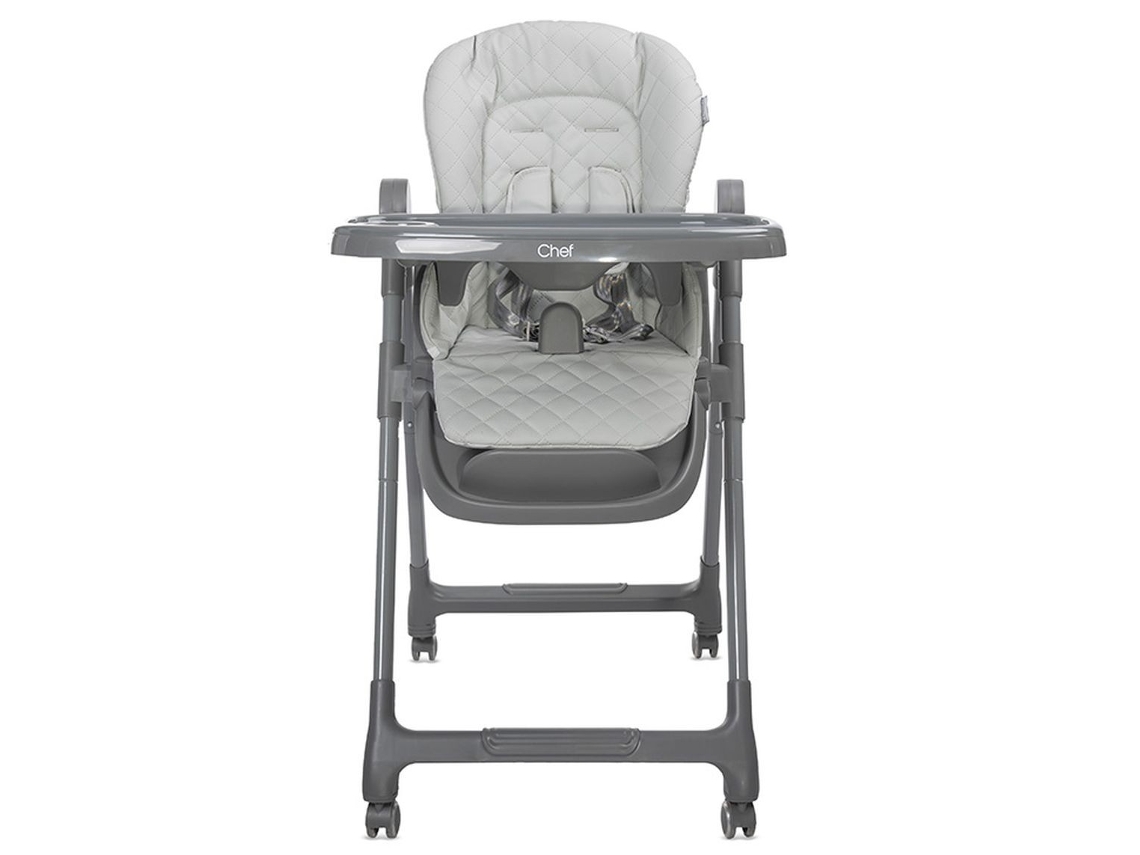 Cadeira Alta Para Bebê 3 Em 1 Chef Da Lorelli Couro Cinza