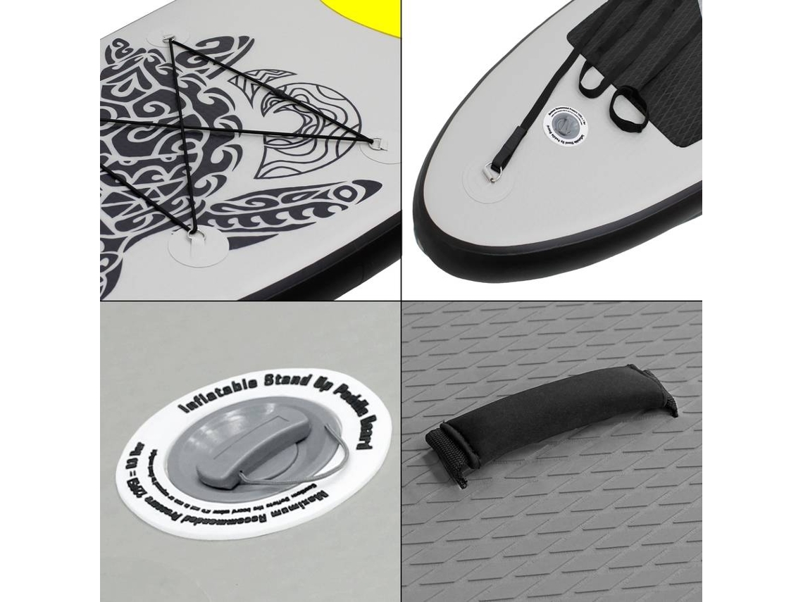 Prancha de paddle surf insuflável SUP Maona ECD Germany 308 x 78 x 10 cm PVC cor cinzenta