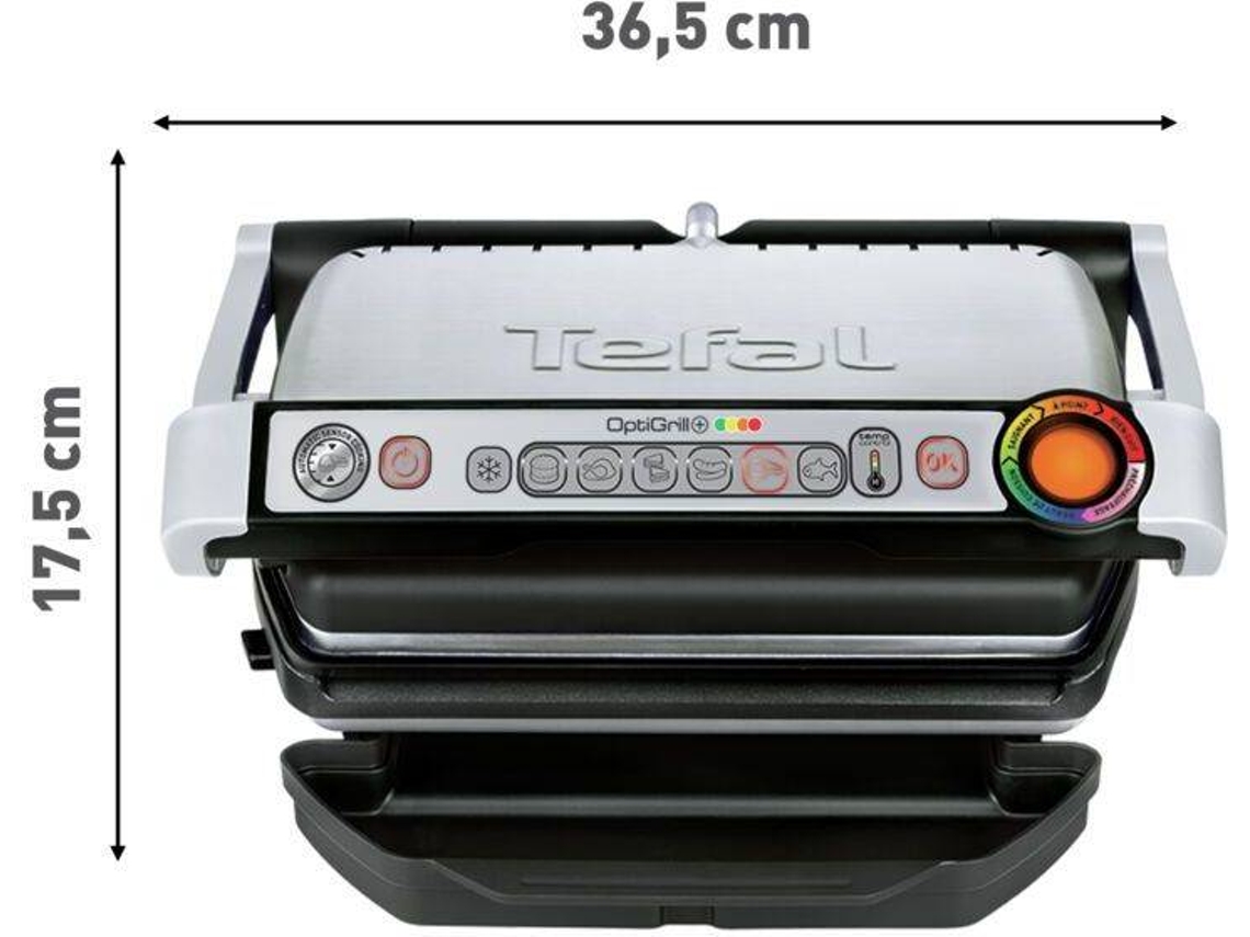 Grelhador de Placas TEFAL Optigrill+ GC712D12 (2000 W)
