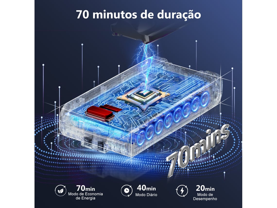 Aspirador Vertical Daccormax 65kpa Com Escova Para Pets E Mangueira (autonomia 70 Min 1.8l)