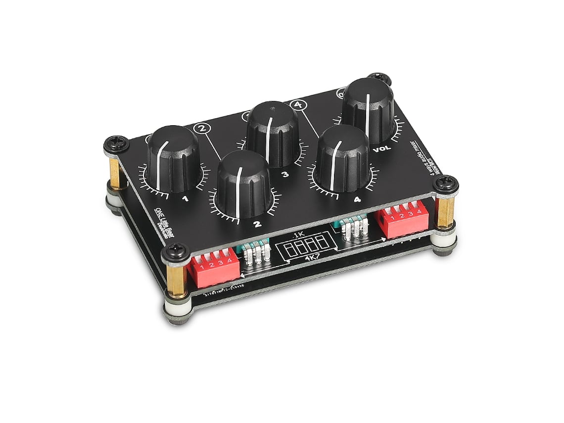 Mixer De Áudio, Entrada De 4 Canais, Tamanho Compacto Oem