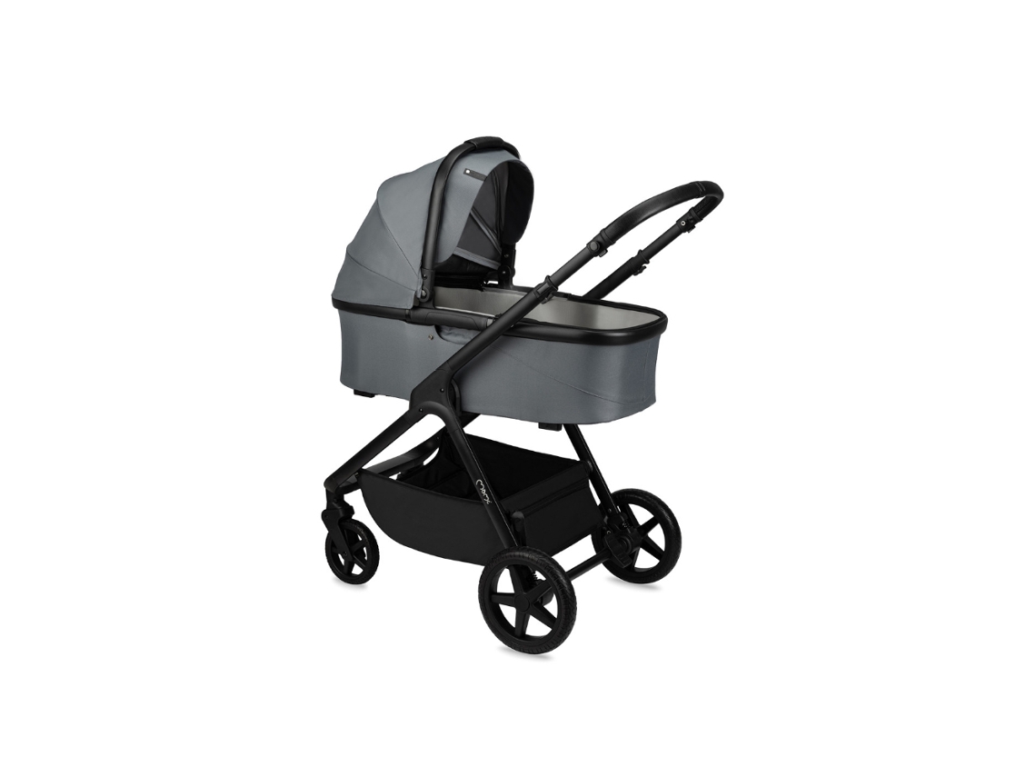 Carrinho de Bebê 2 em 1 Momi Giselle Cinza