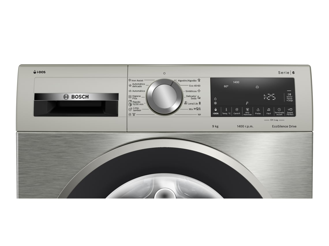 Máquina de Lavar Roupa BOSCH i-Dos WGG244FXES (9 kg - 1400 rpm - Inox)
