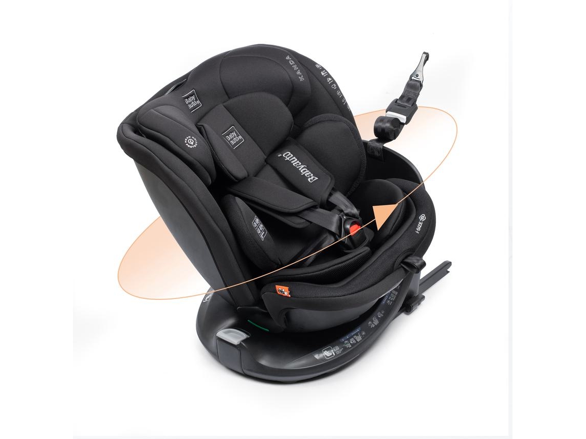 Cadeira Auto Babyauto Kanda I Fix Rotativa 360° 40 150 Cm Jet Black