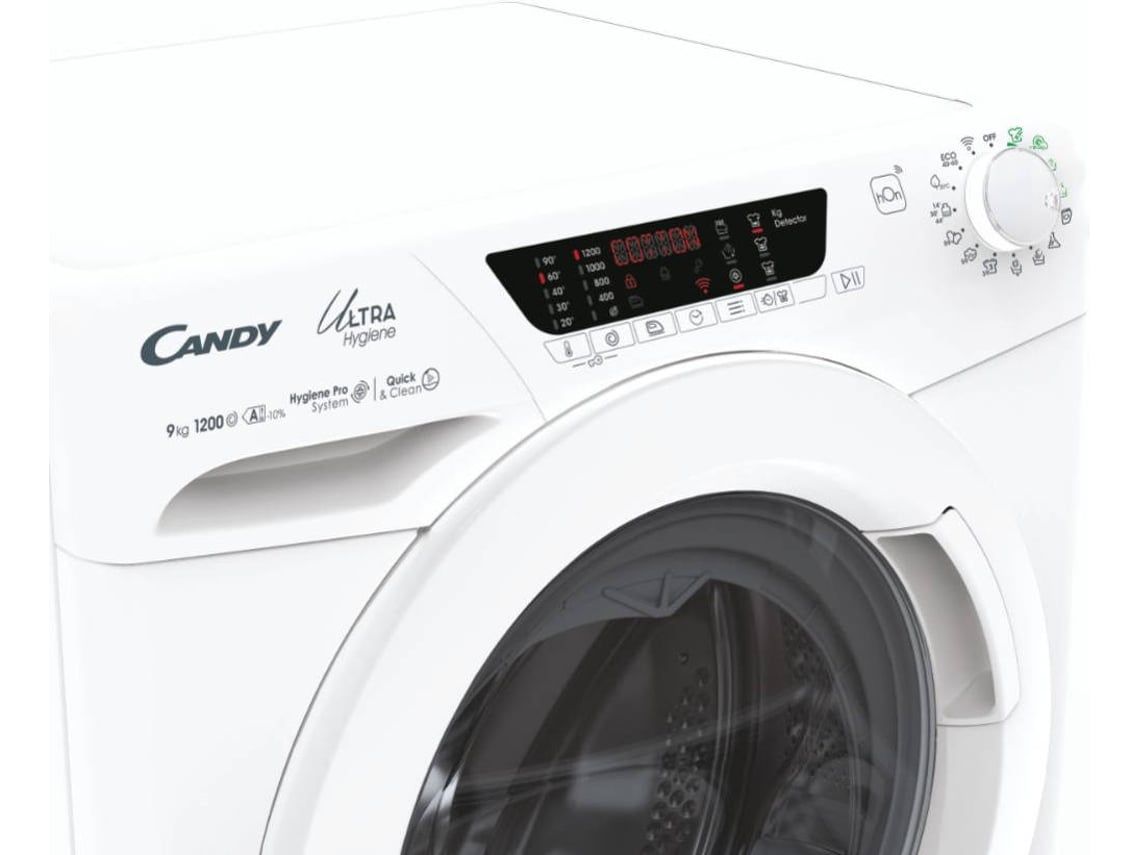 Máquina de Lavar Roupa CANDY HE 1294TWM6/1-S (9 kg - 1200 rpm - Branco)