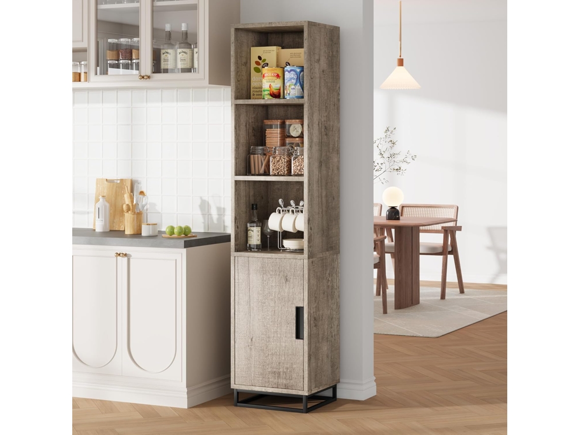 Armã¡rio De Banheiro Estreito, Madeira Mdf, 36 Cm De Profundidade, 40 Cm De Largura, 178 Cm De Altura, Prateleiras Ajustã¡veis