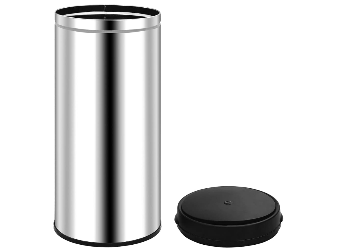 Vidaxl Coș De Gunoi Automat Cu Sensor, 80 L, Oțel Inoxidabil