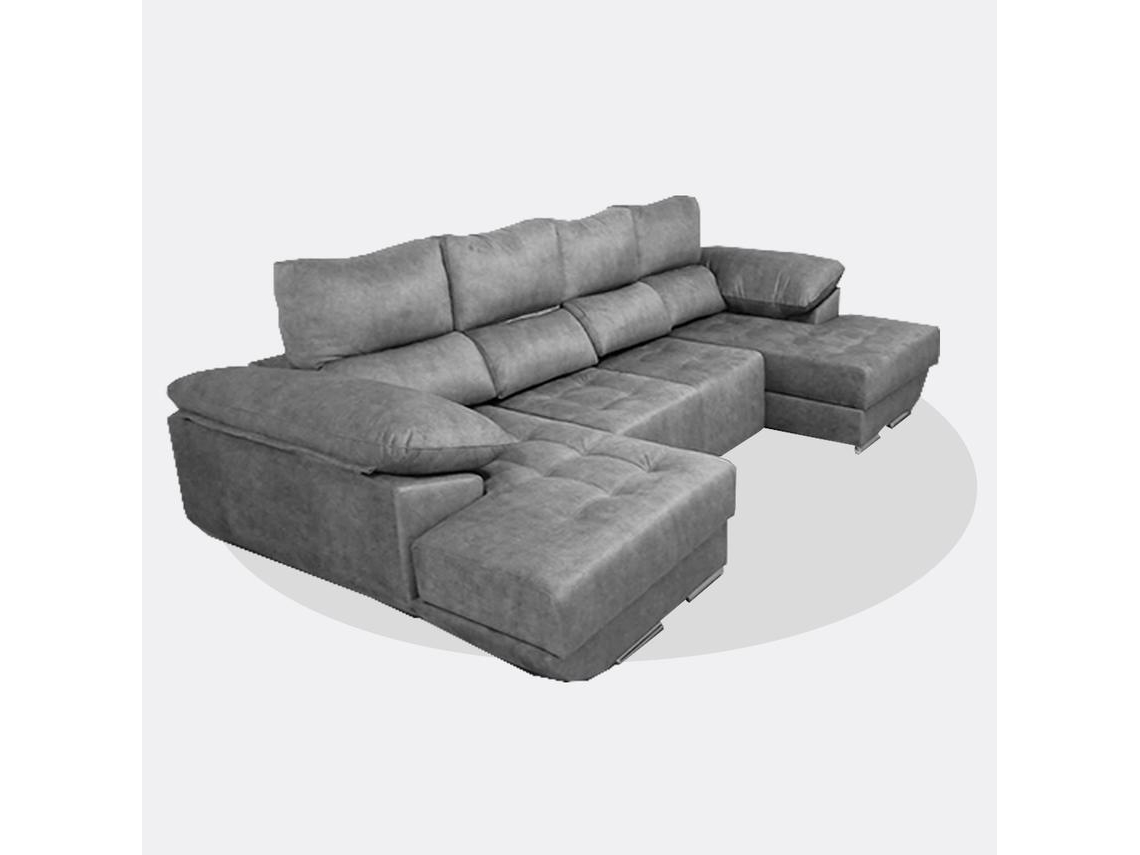 Sofá Chaise Longue DUPLA - Cinza (160X300X160 cm)