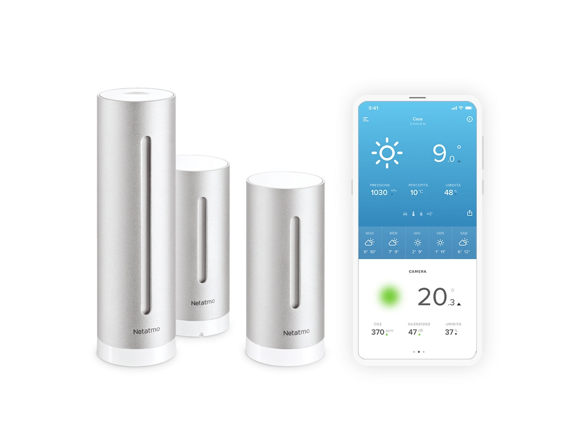 Estação Meteorológica NETATMO Multifunções Nbu-Nws-Nim-Eu