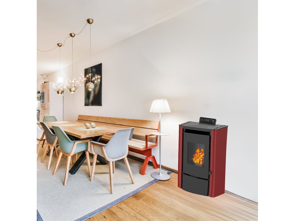 Salamandra A Pellets A Ar Anita 7,6 Kw Bordeaux Sannover