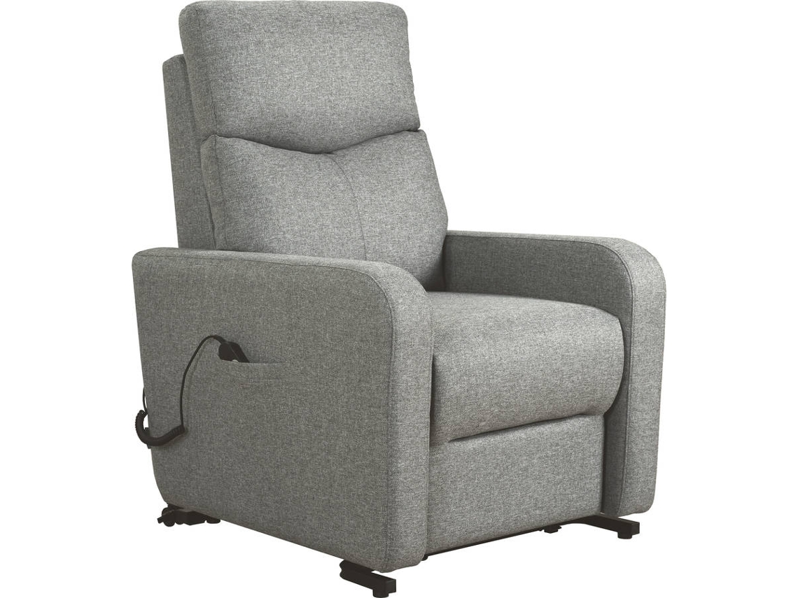 Poltrona Reclinavel  LOURINI Skin Cinzenta (Tecido - 119 x 79 x 72 cm)