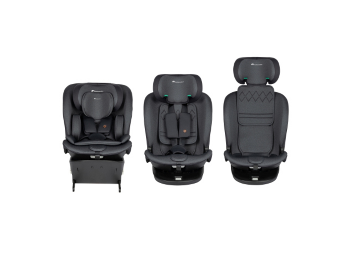 Cadeira auto multi idade desde o nascimento até aos 12 anos de idade BEBECONFORT EvoluFix 360 iSize Tinted Black