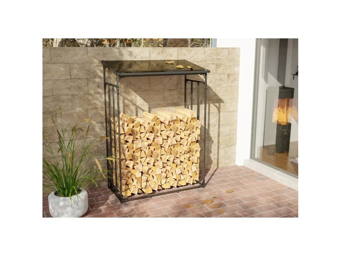 Abrigo para Lenha Ruston em Alumínio - CLP - Ruston - Impermeável - Alumínio - Montagem DIY