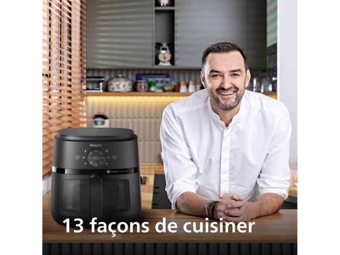 Airfryer Série 2000 6.2l 1700w Potência, Janela De Cozimento, Tecnologia Rapidair, Tela Sensível Ao Toque Digital, 13 Opções De Philips