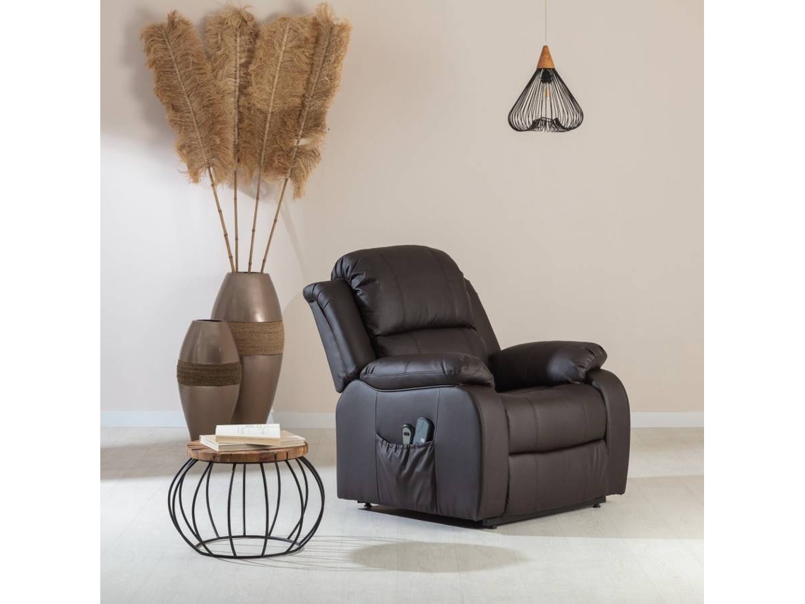 Poltrona Relax Reclinável NALUI Trevi Castanho (88x84x100,5 cm)