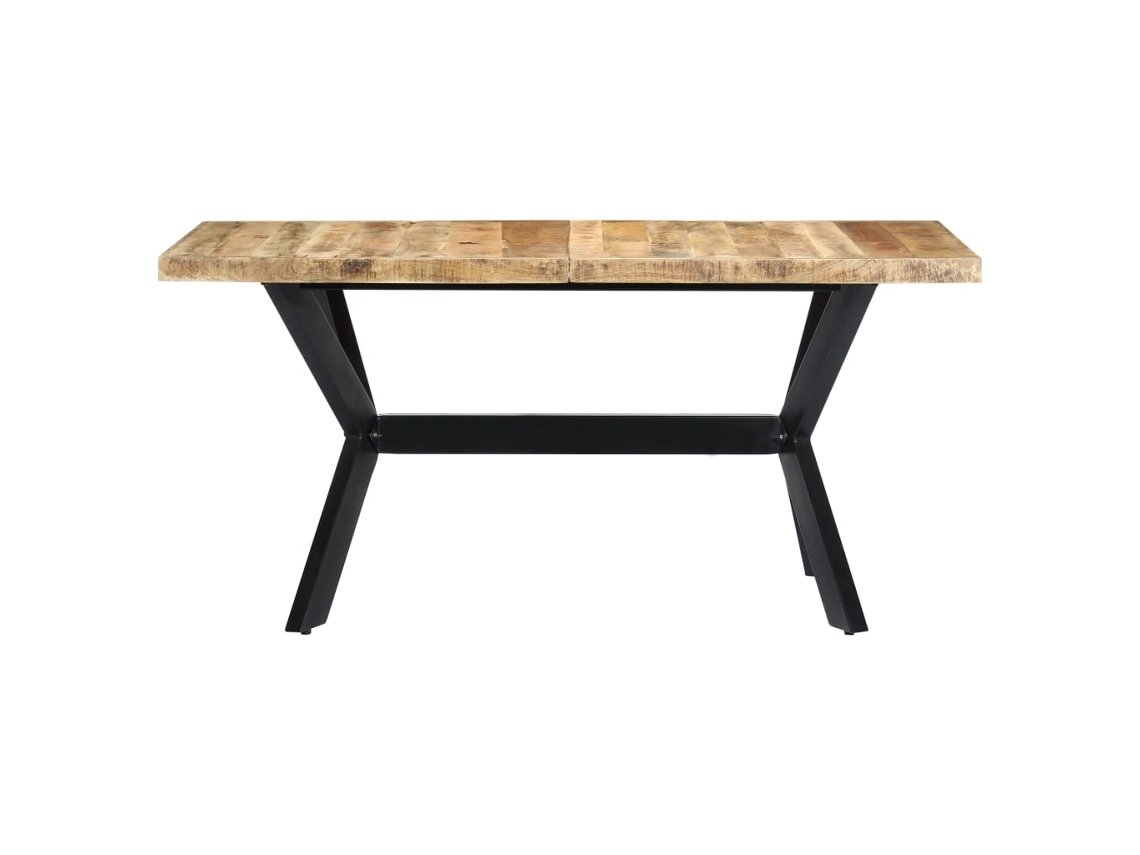 MAISON EXCLUSIVE Mesa de Jantar 140X70X75 cm Madeira de Mangueira Maciça Áspera