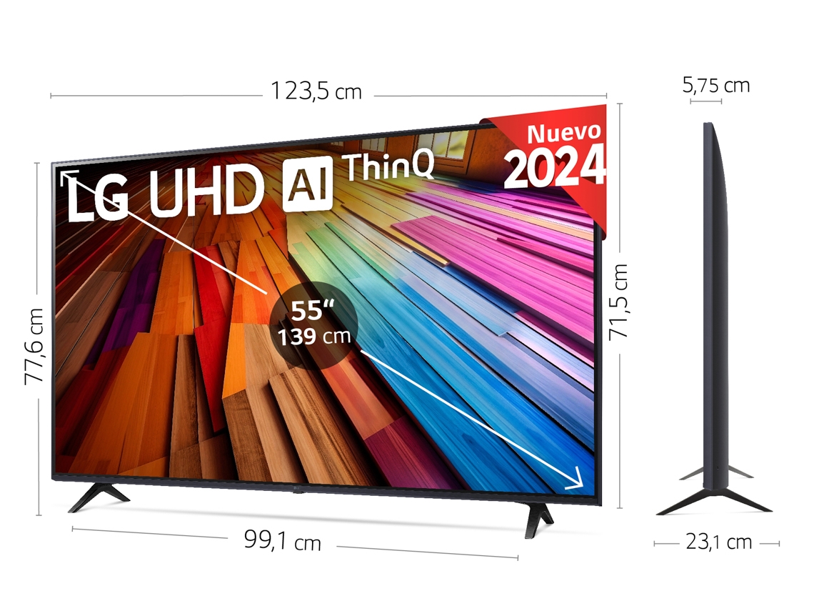 TV LG 55UT80006LA  (LED - 55'' - 140 cm - 4K Ultra HD - Smart TV)