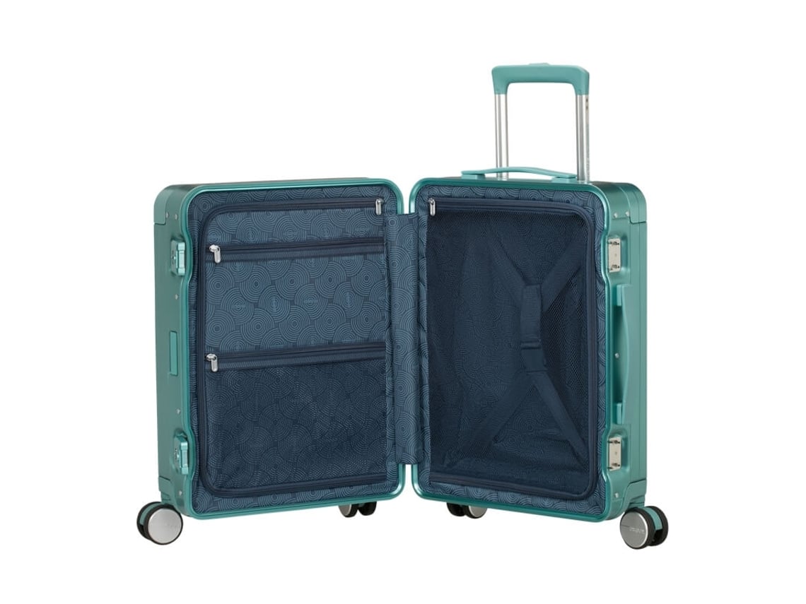 Mala De Cabine 55cm 4r Soundbox Alu Turquesa American Tourister